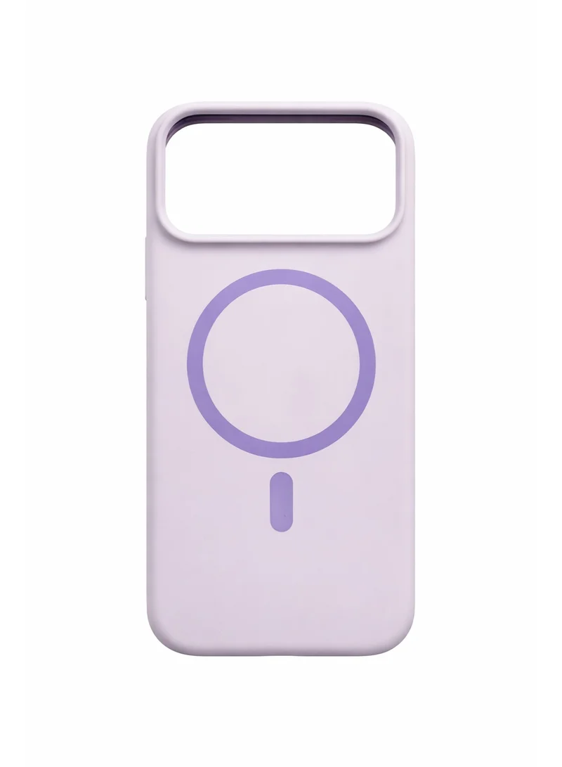 موبكوس جراب Mobcos iPhone 17 Pro Max الأرجواني الفاخر ذو الحلقة المميزة، مصنوع من السيليكون المغناطيسي، يدعم الشحن اللاسلكي | ملمس ناعم كالحرير | حماية فائقة ضد الصدمات بمعايير عسكرية | توافق مغناطيسي قوي | غطاء أنيق وفاخر